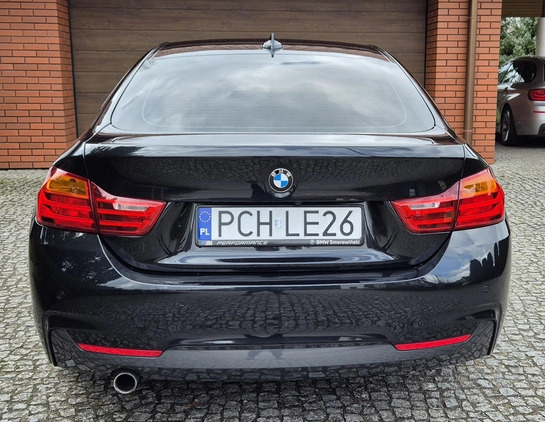 BMW Seria 4 cena 82900 przebieg: 120000, rok produkcji 2015 z Chodzież małe 277